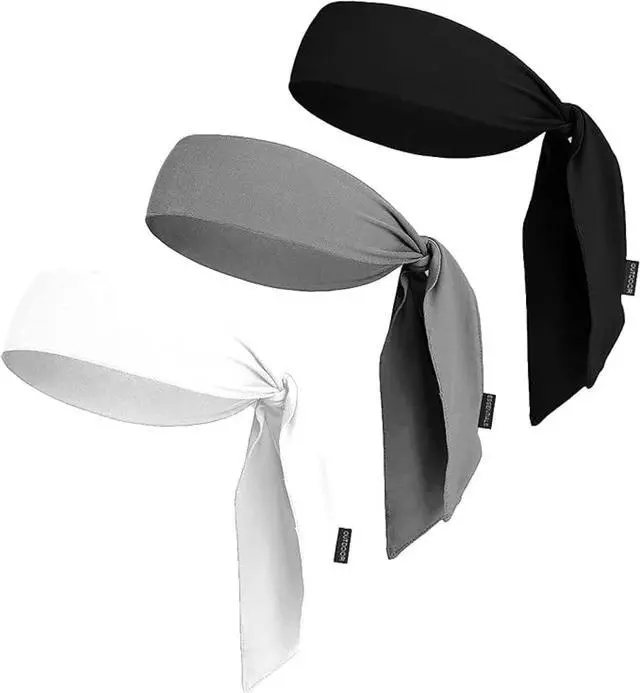 Main image of OutdoorEssentials Tie Headband - Sweat-Wicking Running Headband - Hair Control Head Tie - Ninja Costume Accessories
