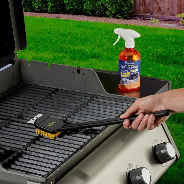 Alt view image 5 of 7 - Mr. Bar-B-Q 18 Deluxe Grill Brush Powered by Scrub Daddy