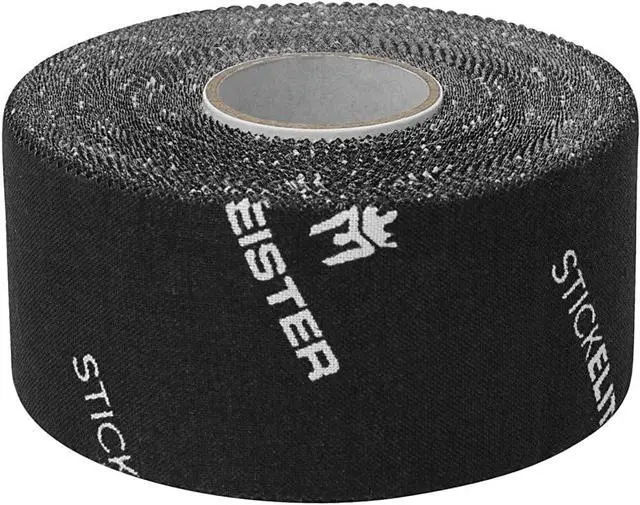 Alt view image 2 of 6 - Meister StickElite Professional Porous Athletic Tape - 15yd x 1.5" - BK - 1 | Breathable rigid sports tape w/ extra sticky grip for bracing ankles, wrists, fingers, hockey sticks, pull-up bars & more