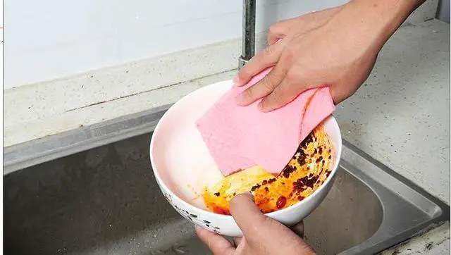 Alt view image 2 of 6 - Reusable Cleaning Cellulose Sponge Cloths Absorbent Wipes Clean Kitchen Car Dish Eco-Friendly Dishcloth Hand Towel Auto - 1pack (5pcs)