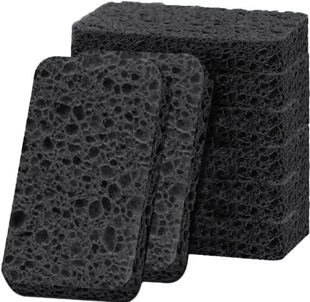 Main image of 6 - Pack Non-Scratch Scrub Sponges - Sponge for Dishes and Washing Dishes, Cleaning Pads for Kitchen Home and MoreBlack