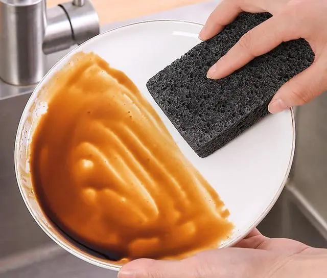 Alt view image 5 of 7 - 6 - Pack Non-Scratch Scrub Sponges - Sponge for Dishes and Washing Dishes, Cleaning Pads for Kitchen Home and MoreBlack