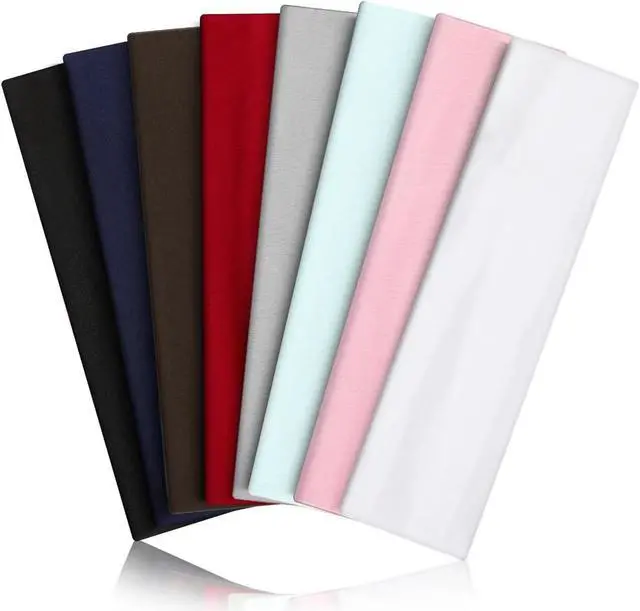 Main image of Headbands for Women 8PCS, Summer-Exclusive Elastic Non Slip Hair Head Bands | Sweatbands head bands for women's hair, Soft Running Fashion Headband for Men & Women for Working Out, Travel, Daily Use