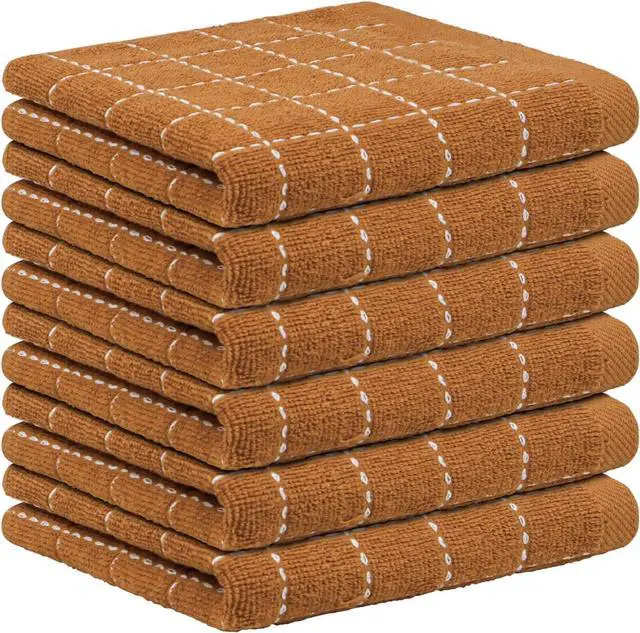 Main image of Nialnant 6 Pack Terry Kitchen Towels,Dish Cloths for Washing Dishes | 100% Cotton Reusable Cleaning Rag,Ultra Soft Absorbent, Quick Drying Dish Towels for Kitchen,12x12 Inches