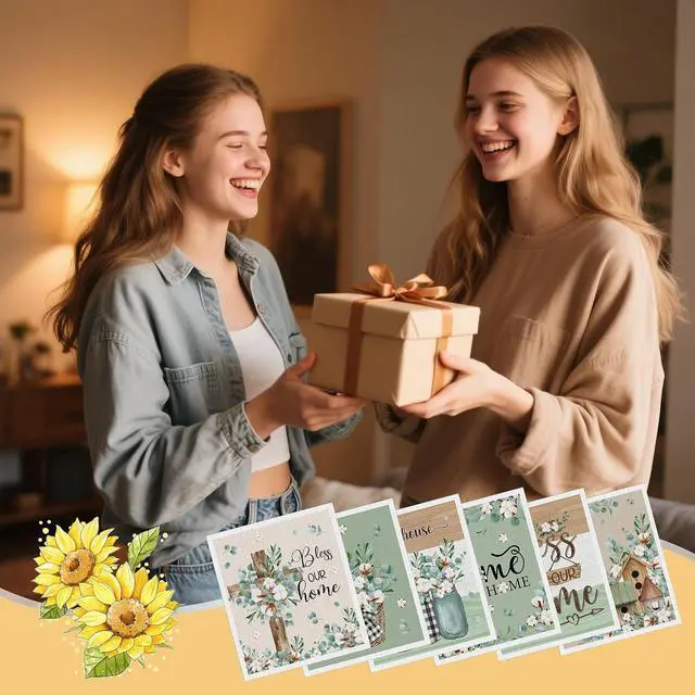 Alt view image 7 of 7 - Swedish Dishcloths for Kitchen, 6 Pack Farmhouse Eucalyptus and Cotton Flower Reusable Paper Towels, Non-Scratch Swedish Dish Cloths Super Absorbent Cellulose Sponge Cloths