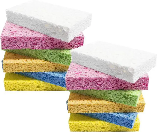 Main image of ARCLIBER 12 Pack Cellulose Scrub Sponges Non-Scratch Heavy Duty Kitchen | Cellulose, Pop-Up, Eco-Friendly, Heavy Duty, Non-Scratch, Kitchen, Bathroom, Multipurpose, Odor Resistant