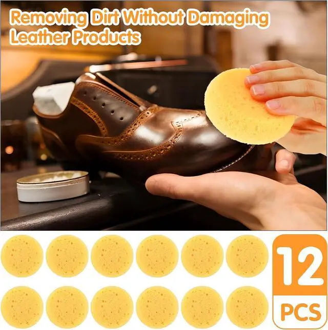 Alt view image 2 of 7 - Ymapinc 12PCS Kitchen Sponges for Washing Dishes Round Natural Cleaning Sponge,Cellulose Eco-Friendly No Odor, Dusting, Cleaning Bathroom, 7 * 7cm