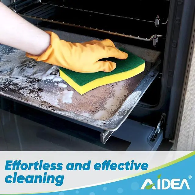 Alt view image 5 of 7 - AIDEA Sponges Kitchen, 24 PK XL Heavy Duty Dish Sponges, Scrub Sponges | Dish Sponges Stink-Free, Extra Large Cleaning Dish Scrubber Sponges for Home & Bathroom, Sponges Bulk Supplies for Pots/ Pans