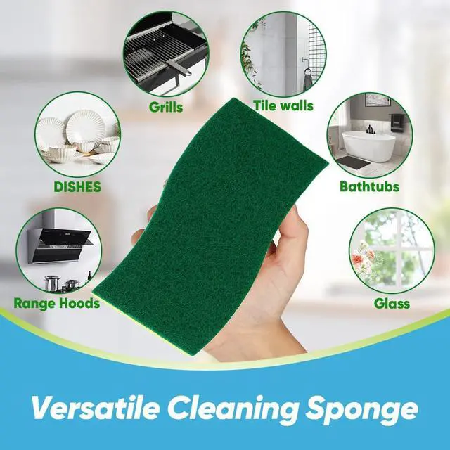 Alt view image 7 of 7 - AIDEA Sponges Kitchen, 24 PK XL Heavy Duty Dish Sponges, Scrub Sponges | Dish Sponges Stink-Free, Extra Large Cleaning Dish Scrubber Sponges for Home & Bathroom, Sponges Bulk Supplies for Pots/ Pans