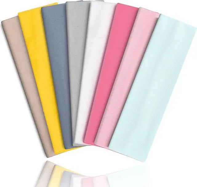 Main image of Headbands for Women 8PCS, Summer-Exclusive Elastic Non Slip Hair Head Bands | Sweatbands head bands for women's hair, Soft Running Fashion Headband for Men & Women for Working Out, Travel, Daily Use