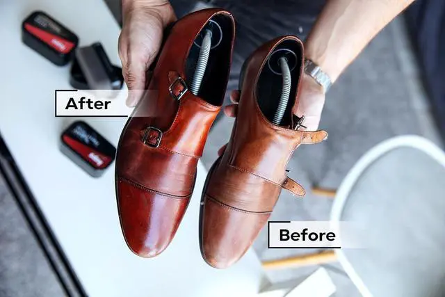 Alt view image 2 of 7 - Kaps Shoe Polish Sponge Gives Instant Gloss, For Leather Shoes Boots Bags, Perfect Shine