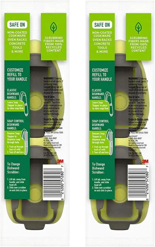 Alt view image 2 of 4 - Scotch-Brite Heavy Duty Dishwand Refill, 4-Refills