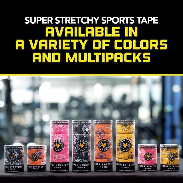 Alt view image 7 of 7 - Goat Tape Super Stretchy Thumb Tape - Weightlifting Hook Grip Tape & WOD Tape for Cross Training, Gym Workout Tape, Athletic Finger Wrap - Flexes with Every Move - 15 Feet per Roll (Orange 2-Pack)