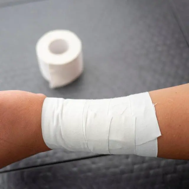Alt view image 3 of 7 - Vakly Athletic Tape 1 in x 10 yd (3 Pack) Porous Breathable Cloth Sports Tape for Athletic Training, Muscle & Joint Support, Medical Adhesive Tape for Wrists, Ankles & Injuries