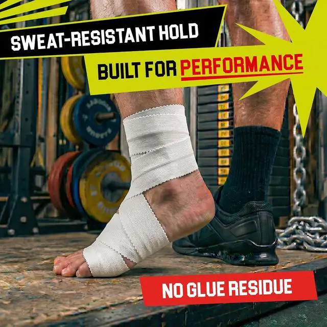 Alt view image 3 of 7 - White Athletic Tape for Sports with Extra Finger Tape - 3+1 Set | Easy-Tear, Sweat-Resistant & No Residue Tape for Boxing, Football, Climbing or Gymnastics for Wrist, Ankle & Hand Protection