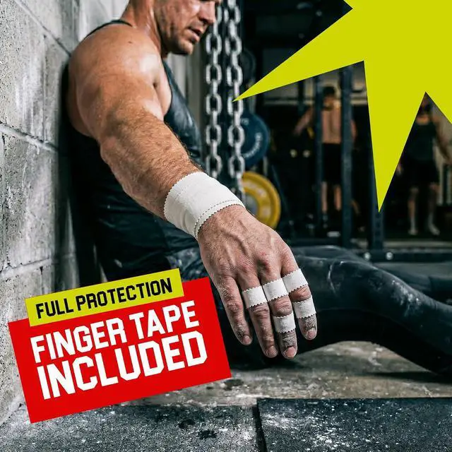 Alt view image 4 of 7 - White Athletic Tape for Sports with Extra Finger Tape - 3+1 Set | Easy-Tear, Sweat-Resistant & No Residue Tape for Boxing, Football, Climbing or Gymnastics for Wrist, Ankle & Hand Protection