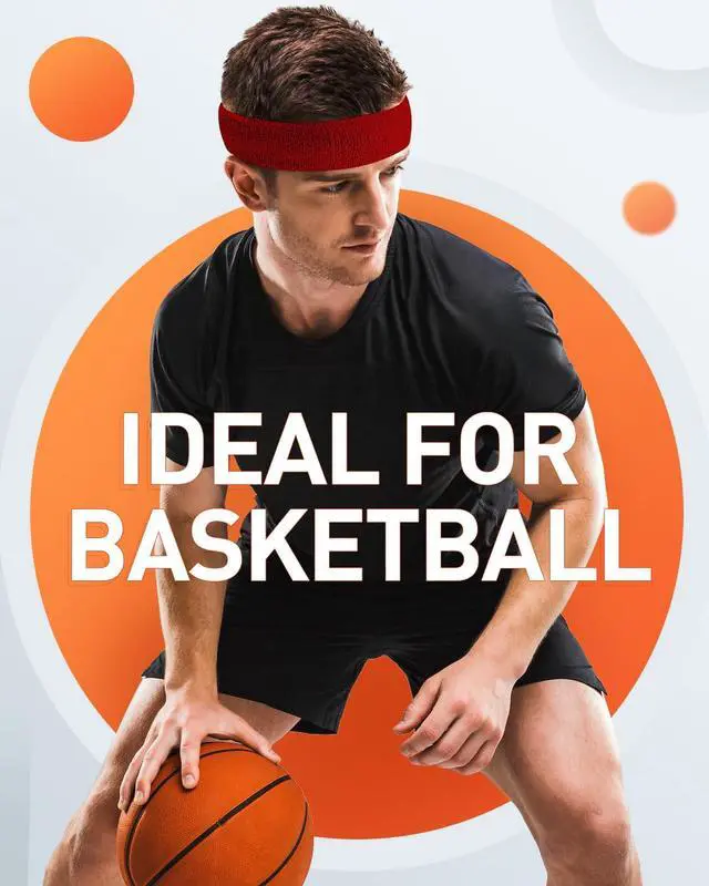 Alt view image 5 of 7 - Tanluhu Sweatbands Sport Headbands for Men & Women,Terry Cloth Sweat Band for Tennis, Running, Basketball, Working Out, Exercise- Athletic Sweat Cotton Headband Outdoor