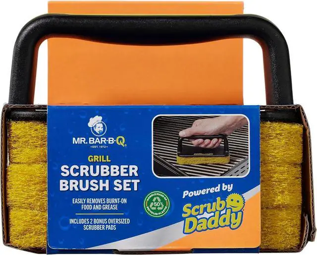 Main image of Mr. Bar-B-Q Grill Scrubber Brush Set Powered by Scrub Daddy