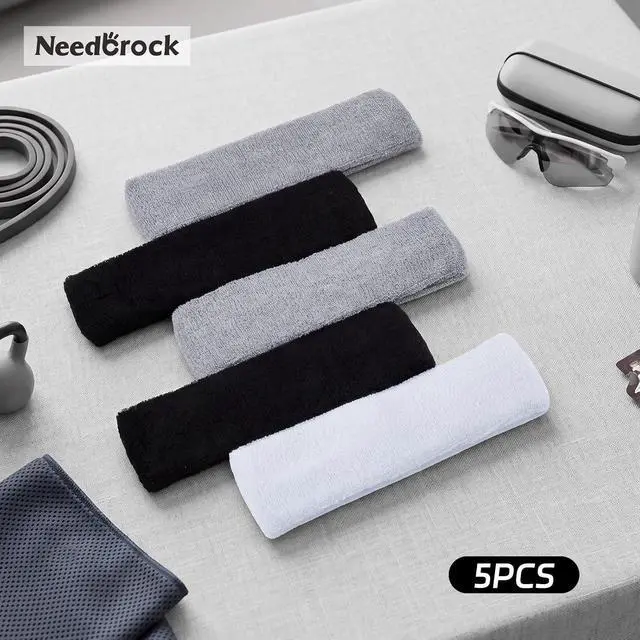 Alt view image 7 of 7 - Sweatbands Sports Headband for Men & Women, Moisture Wicking Hairband - Terry Cotton Sweat Band for Running, Gym