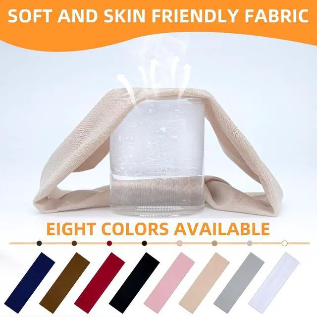Alt view image 3 of 6 - Headbands for Women 8PCS, Summer-Exclusive Elastic Non Slip Hair Head Bands | Sweatbands head bands for women's hair, Soft Running Fashion Headband for Men & Women for Working Out, Travel, Daily Use
