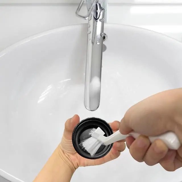 Alt view image 3 of 7 - 2pcs 2 in 1 Groove Crevice Cleaning Brush Window Track Cleaning Tools,Multifunction Grout Cleaner Tool Crevice Cleaning Brush with Hidden Scraper for Sliding Door Track,Window Sill,Window Seal