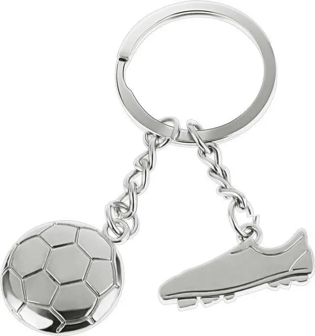 Main image of Ymapinc Mini Cute Soccer Keychain Football Keychain Backpacks Charm Keychains Hanging Bag Key Ring Small Pendant Gifts for Men Women Boys Girls