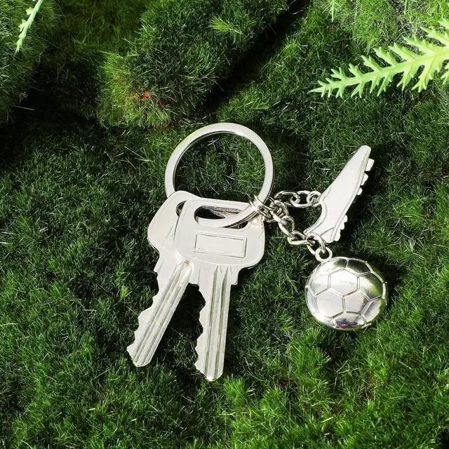 Alt view image 4 of 7 - Ymapinc Mini Cute Soccer Keychain Football Keychain Backpacks Charm Keychains Hanging Bag Key Ring Small Pendant Gifts for Men Women Boys Girls