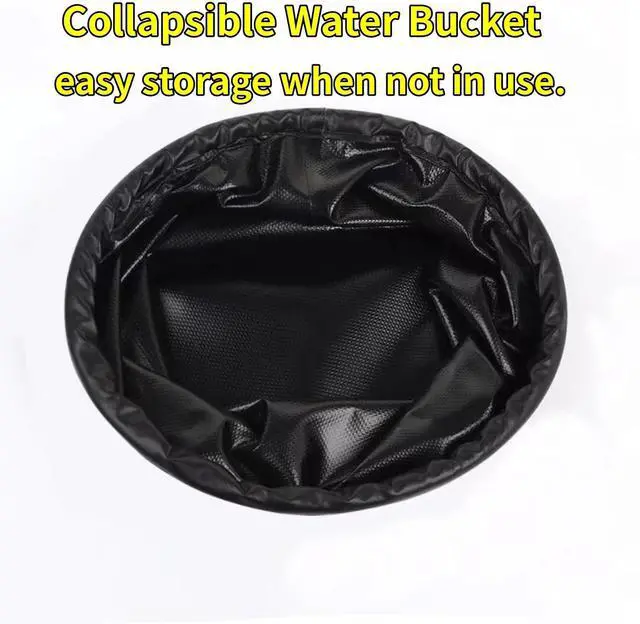 Alt view image 5 of 7 - XUDAKAIXIN Grill Brush Dunk Tank,Collapsible Water Bucket for Grill Cleaning,(Only Water Bucket No Grill Brush)