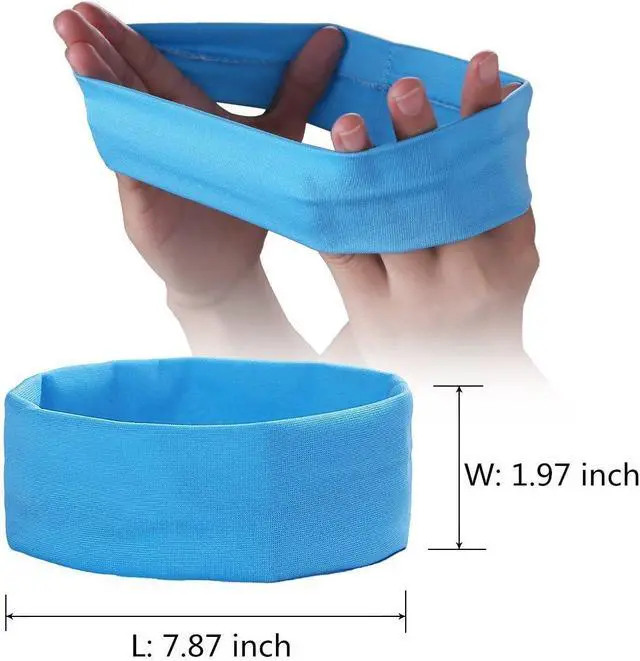 Alt view image 4 of 5 - Zapire 14pcs Mixed Colors Yoga Sports Headbands for Women - Soft Elastic Stretch Girls Athletic Headbands