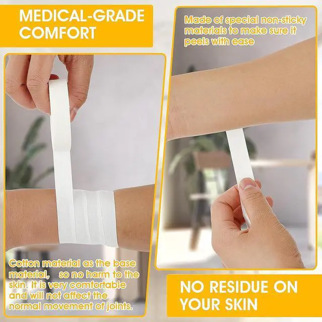 Alt view image 4 of 7 - COMNICO Finger Tape, White Extra Strong 0.6-Inch x 32-feet Athletic Tape for Fingers Feet Sweat Volleyball Finger Tape for Outdoor Sports Climbing Football (2)