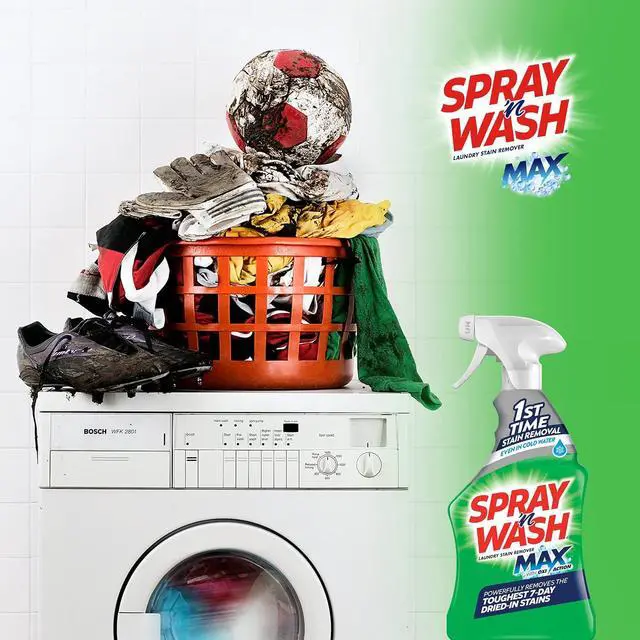 Alt view image 6 of 6 - Spray N Wash Max Stain Remover Spray, Laundry Pre-Treat for Tough Stains, 16oz