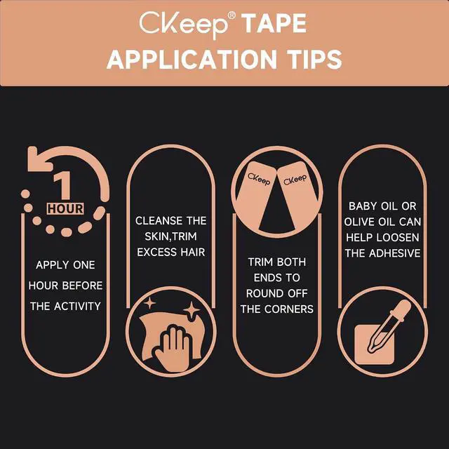 Alt view image 4 of 6 - CKeep Kinesiology Tape, Uncut Premium Elastic Athletic Tape 2 Rolls, Beige | Original Cotton Latex Free Kinetic Tape, Breathable & Waterproof Sports Tape for Muscle and Joint Support, 2inch x 16ft