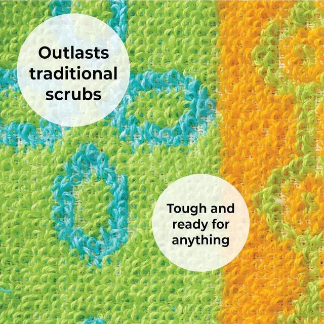 Alt view image 5 of 7 - Skoy Scrub, 2-pack Reusable, Non-Scratching Dish Scrubber for Kitchen and Household Cleaning, Planet-Friendly, Dishwasher Safe Soft Scrub, Monochromatic Colors