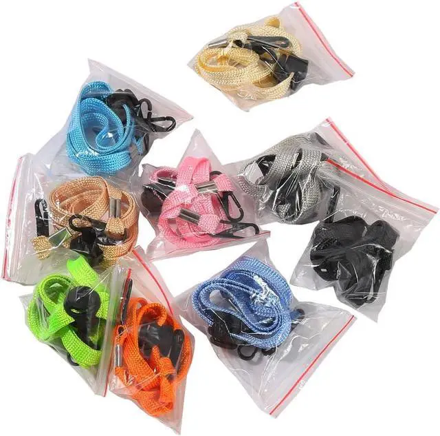 Alt view image 2 of 3 - 5 Pcs Multicolored Adjustable Hat Strap Clips Elastic Hats Removable Chin Cord, Windproof Hat Anti-Lost Cap Strap Clips for Golfing Boating Fishing Hat Outdoor, Fishing Hats (5 Colors)