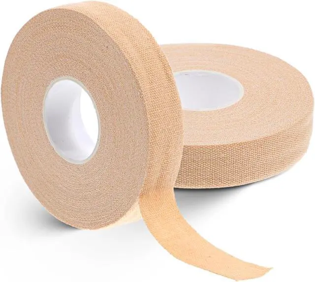 Alt view image 3 of 7 - 2 Rolls Finger Tape, Extra Strong Adhesive 0.6-Inch x 32-feet Athletic Tape for Fingers, Hands, & Toes, Rock Climbing Tape, Skin-Friendly Sports Tape for Outdoor Sports Climbing Football (Skin Color)