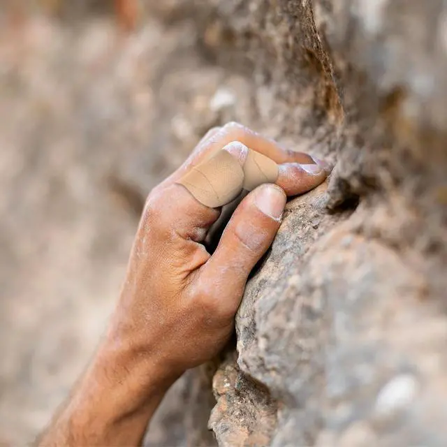Alt view image 7 of 7 - 2 Rolls Finger Tape, Extra Strong Adhesive 0.6-Inch x 32-feet Athletic Tape for Fingers, Hands, & Toes, Rock Climbing Tape, Skin-Friendly Sports Tape for Outdoor Sports Climbing Football (Skin Color)