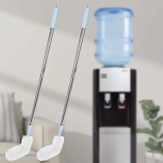 Alt view image 5 of 6 - 2-Pack 28 Long Bottle Brush, 3 and 5 Gallon Bottle Cleaning Brush, Water Bottle Brush with Bendable Replacement Brush Head, Nylon Bristles and Stainless Steel Handle Bucket Cleaning Brush