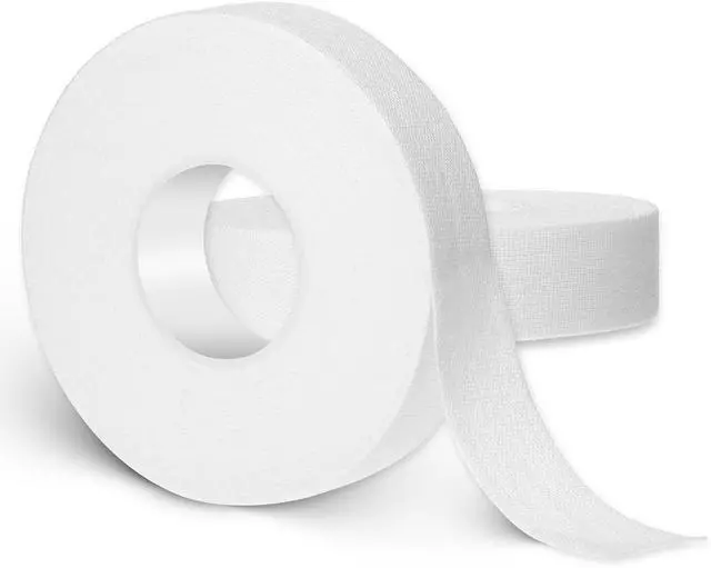 Alt view image 7 of 7 - 0.6'' x 32.8 feet Athletic Tape for Fingers Toes Hands 2 Rolls Finger Tape Sweat-Proof Sports Cotton Tapes for Rock Climbing Volleyball Tapes Football (White)