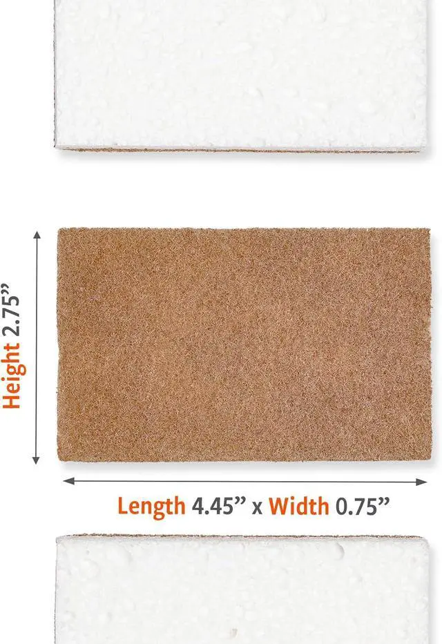 Alt view image 6 of 7 - Full Circle Walnut and Cellulose Scrubber Sponges, Pack of 6 | Powerful yet non-scratch, made with sustainable plant-based materialssafe for nonstick cookware.