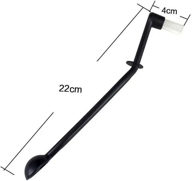 Alt view image 3 of 6 - Number-One Coffee Machine Brush Cleaner Nylon Espresso Machine Brush Grinder Brush Coffee Cleaning Tool with Spoon (Pack of 2)