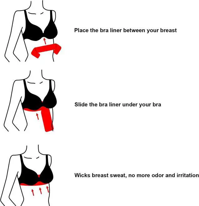 Alt view image 5 of 7 - KimYoung 100% Cotton Skin Fold Pads, Bra & Tummy Sweat Liners 3 Pack