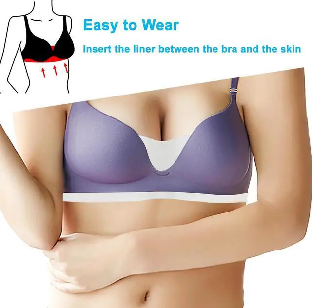 Alt view image 6 of 7 - KimYoung 100% Cotton Skin Fold Pads, Bra & Tummy Sweat Liners 3 Pack