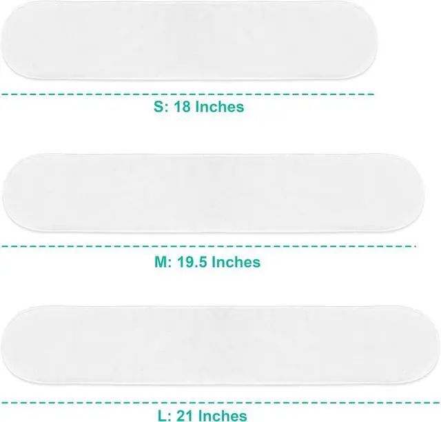 Alt view image 7 of 7 - KimYoung 100% Cotton Skin Fold Pads, Bra & Tummy Sweat Liners 3 Pack