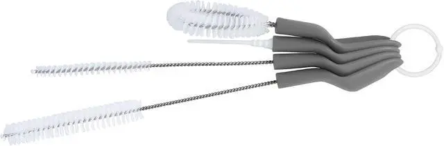 Alt view image 2 of 7 - Full Circle All-in-One Bottle Cleaning Multitool, Gray | A complete brush set that cleans bottles plus narrow & wide straws in one tool
