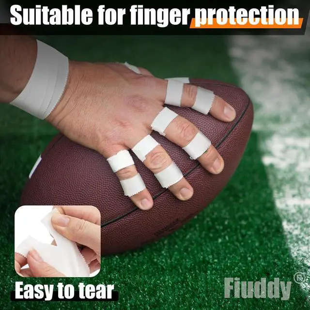 Alt view image 6 of 7 - Professional White Athletic Sports Tape, 6 Pack Wrist Ankle Tape | Easy Tear Strong Adhesion Gymnastics Tape for Soccer Football Boxing Hockey Baseball Climbing & Hands Fingers Injuries Wrap