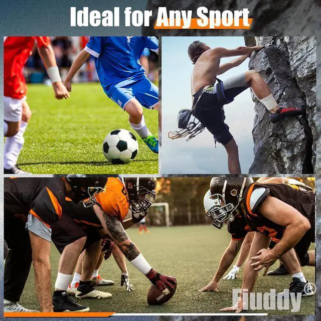 Alt view image 7 of 7 - Professional White Athletic Sports Tape, 6 Pack Wrist Ankle Tape | Easy Tear Strong Adhesion Gymnastics Tape for Soccer Football Boxing Hockey Baseball Climbing & Hands Fingers Injuries Wrap