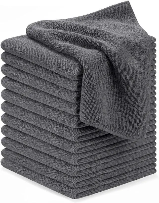 Main image of Avalon Towels Microfiber Cleaning Cloths (Value Pack of 12) - Size 12 x 12 Inches, Highly Absorbent Cleaning Rags, Lint Free, Reusable and Washable, Microfiber Towels for Cars
