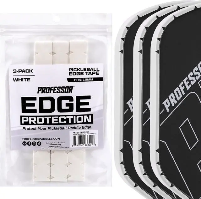 Main image of Professor Pickleball Edge Guard Tape Pickleball Paddle Edge Tape for Ultimate Protection Fits 12mm-16mm Paddles - Easy Application, No Wrinkling