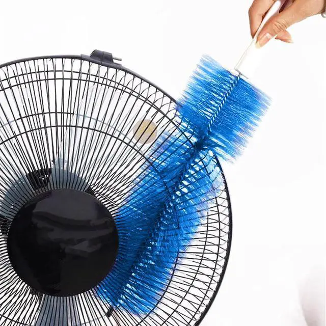 Alt view image 6 of 6 - Fan Cleaner Brush, Fan Brush Cobweb Duster Microfiber Duster Ideal for Ceiling Duster, Household Duster for Curtains, Fan Cleaner for Box Fan (2 Pack) (Blue)