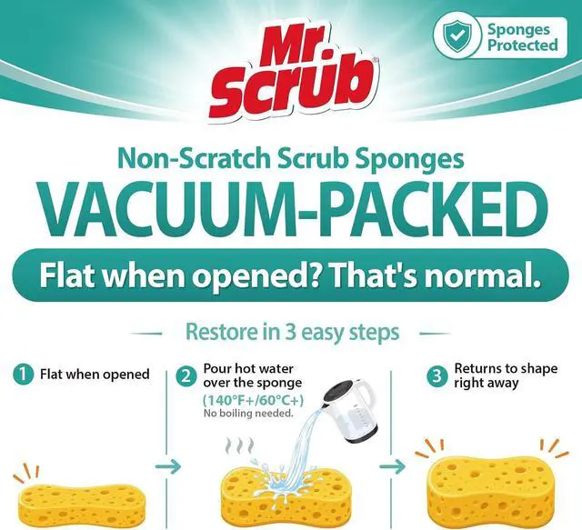 Alt view image 4 of 7 - Sponges Kitchen Scrub Dish Sponge Scouring Pad, 6 Pads Cleaning Brush Dishwasher Soap Supplies, Dishwashing Dinnerware Towels Sink Pan Pot Cloth Rags Holder Bathroom Bathtub